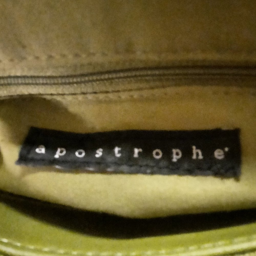 ***PRICE DROP*** Apostrophe Green Purse. Medium Length Shoulder Strap. - Picture 4 of 4